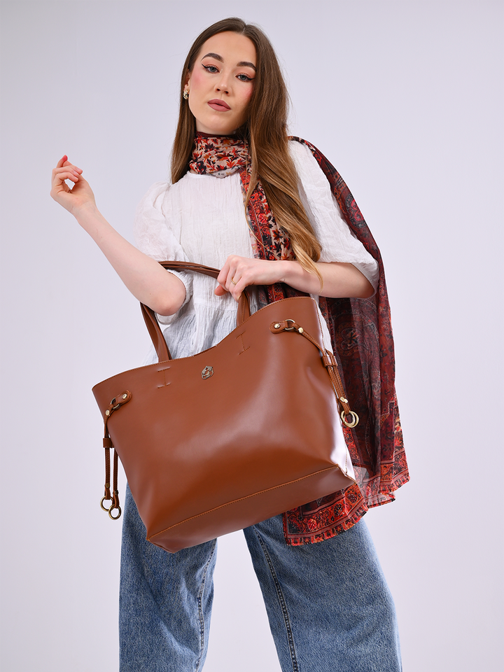 Zâda handbag -2 pieces - Camel