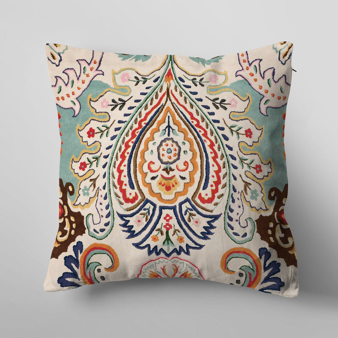 Kashmiri Throw Pillow Cover