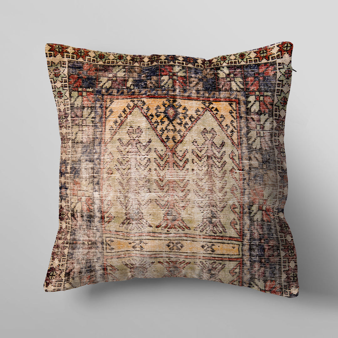 Antique Shahsavan Throw Pillow Cover