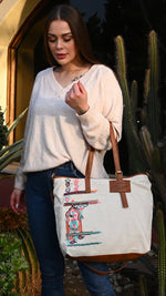 Load image into Gallery viewer, City bag Arabesque Off White
